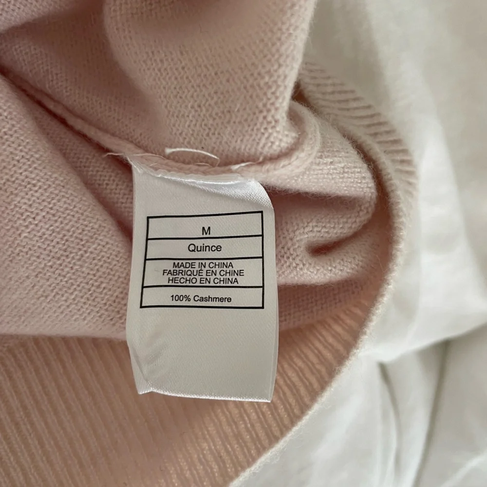 Quince Light Pink Crew Neck Sweater - Picture 4 of 7
